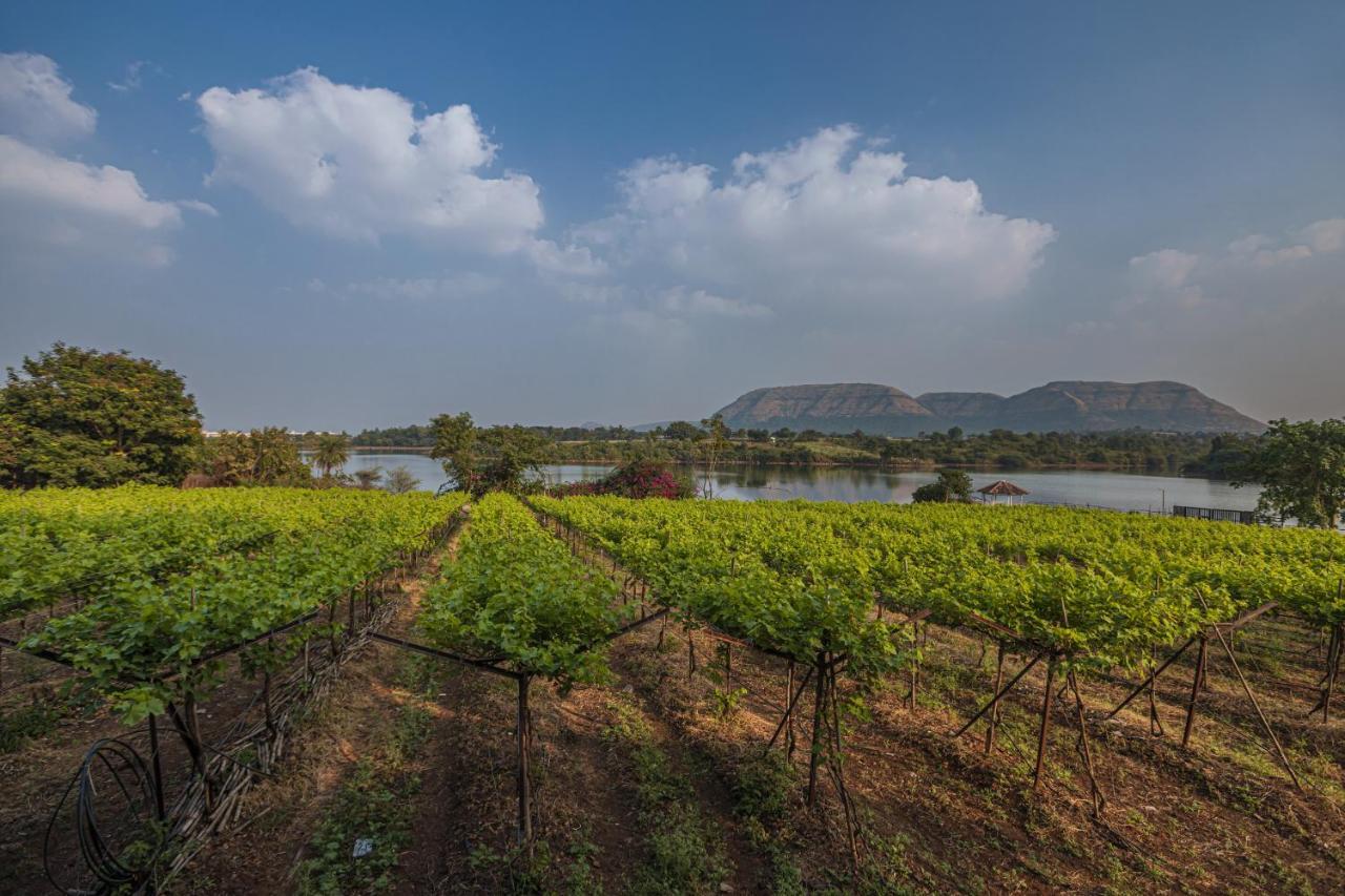 Saffronstays Lake House Bouganvillea, Nashik - Rustic Pool Villa With Great Lake Views And Patio Dining Buitenkant foto